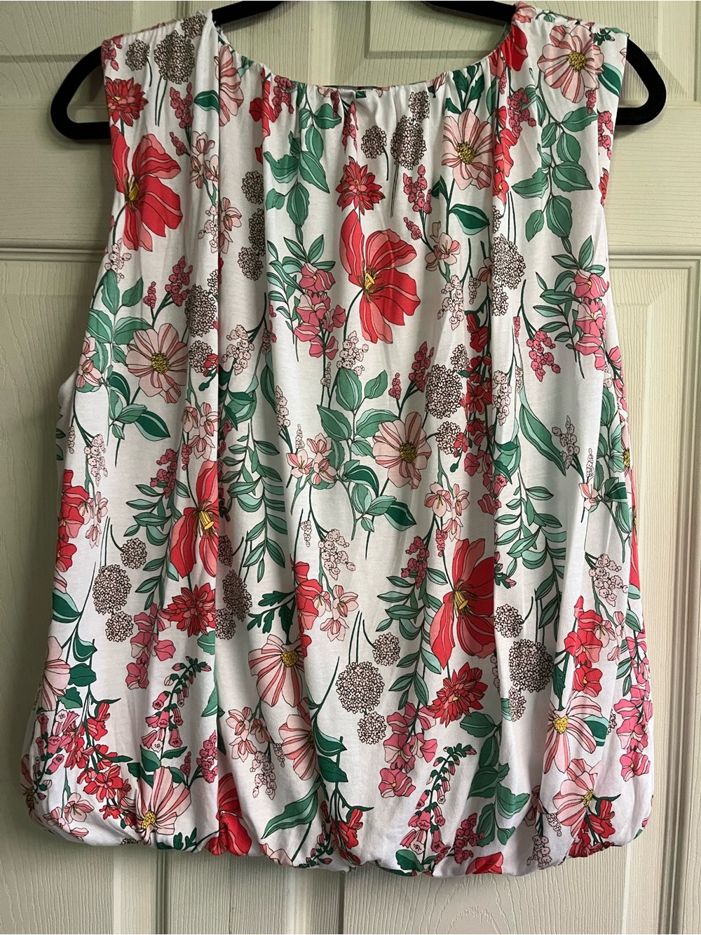 Tommy Hilfiger Floral Sleeveless Blouson Top Size Large also Lined